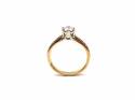 18ct Yellow Gold Diamond Solitaire Ring