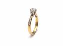 18ct Yellow Gold Diamond Solitaire Ring