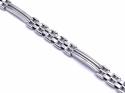 9ct White Gold Fancy Flat Bracelet