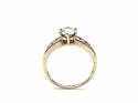 9ct Yellow Gold CZ Solitaire Ring