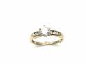 9ct Yellow Gold CZ Solitaire Ring