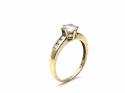 9ct Yellow Gold CZ Solitaire Ring