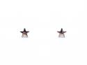 9ct Yellow Gold Star Shaped Stud Earrings