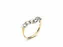 14ct Yellow Gold CZ Wishone Ring