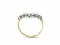 14ct Yellow Gold CZ Wishone Ring