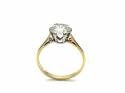 18ct Yellow Gold CZ Solitaire Ring