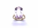 18ct Yellow Gold Kunzite Solitaire Ring