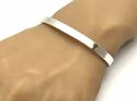 Silver Plain Solid Cuff Bangle 65mm