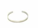 Silver Plain Solid Cuff Bangle 60mm