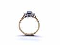 18ct Sapphire & Diamond 3 Stone Ring