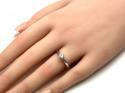 Platinum Diamond Solitaire Ring Est .50