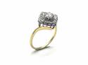 18ct Diamond Cluster Ring 0.65ct