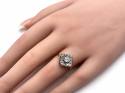 18ct Diamond Cluster Ring 0.65ct