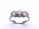 Platinum Diamond 3 Stone Ring Est 1.60