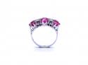 18ct White Gold Spinel & Diamond Ring