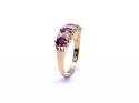 18ct Garnet & Diamond Ring Birmingham 1913