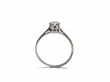 18ct White Gold Diamond Solitaire Ring