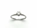 18ct White Gold Diamond Solitaire Ring