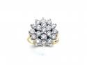 18ct Yellow Gold Diamond Cluster Ring