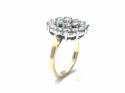 18ct Yellow Gold Diamond Cluster Ring