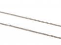 Silver Fine Curb Chain 18 Inch