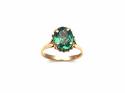 9ct Yellow Gold Synthetic Spinel Ring