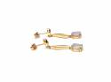 14ct Yellow Gold Opal Drop Earrings