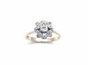 9ct Yellow Gold Diamond Cluster Ring