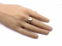 An 9ct Rose Gold Oval Signet Ring