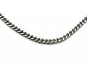 Silver Square Franco Chain 24 Inch