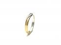 18ct 2 Colour Diamond Wishbone Ring