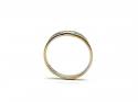 18ct 2 Colour Diamond Wishbone Ring