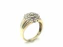 9ct Yellow Gold Diamond Cluster Ring