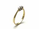 14ct Yellow Gold Diamond 3 Stone Ring