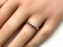 18ct Yellow Gold Diamond 3 Stone Ring