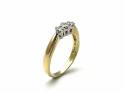 18ct Yellow Gold Diamond 3 Stone Ring