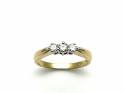 18ct Yellow Gold Diamond 3 Stone Ring