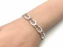 Silver Horseshoe Bracelet 7 1/2 inches