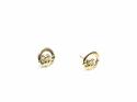 9ct Yellow Gold Claddagh Stud Earrings 8mm