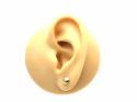9ct Yellow Gold Button Stud Earrings 5mm