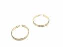 9ct Yellow Gold Hoop Earrings 30mm