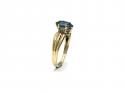 9ct Yellow Gold Blue Topaz Solitaire