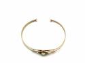 9ct Opal & Garnet Claddagh Bangle