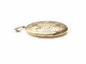 9ct Yellow Gold Patterned Oval Locket