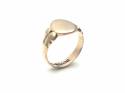 9ct Rose Gold Signet Ring Birm 1942