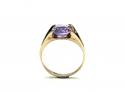 9ct Yellow Gold Amethyst Solitaire