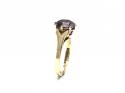 9ct Yellow Gold Amethyst Solitaire Ring