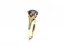 9ct Yellow Gold Amethyst Solitaire Ring