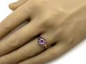 9ct Yellow Gold Amethyst Solitaire Ring