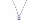 18ct White Gold Diamond Pendant & Chain